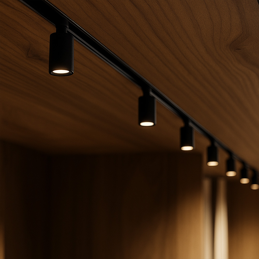 LED-Kohdevalaisin Magy R 24V/1W 2700K - Musta